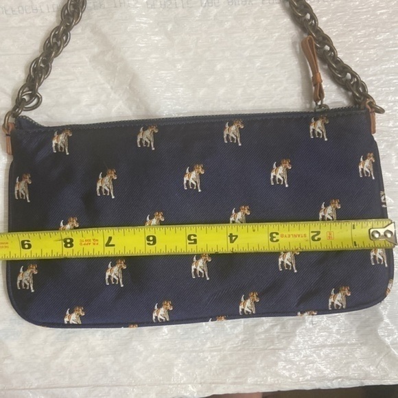 J crew blue dog wristlet